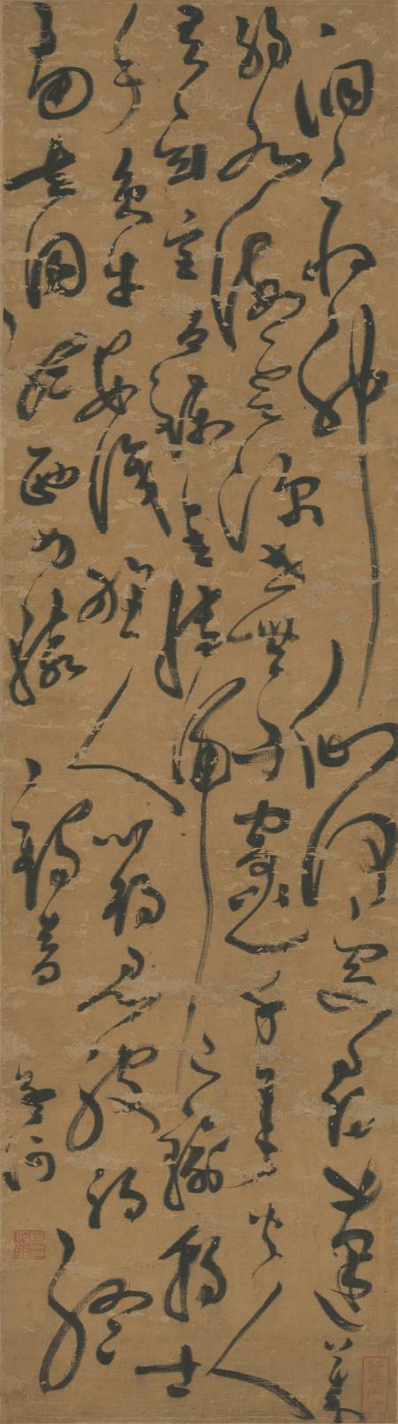  馬一龍《草書七律立軸》