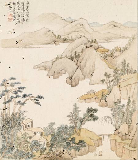 須用嘉《雨過春山圖》